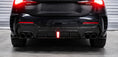 Bild in Galerie-Betrachter laden, BMW 4er G22 G23 Heckansicht mit D4X2 Dry Carbon Heckdiffusor Set eingebaut