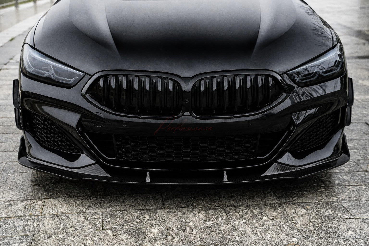 L8X1 Echtcarbon Frontspoiler Lippe für BMW 8er G14 G15