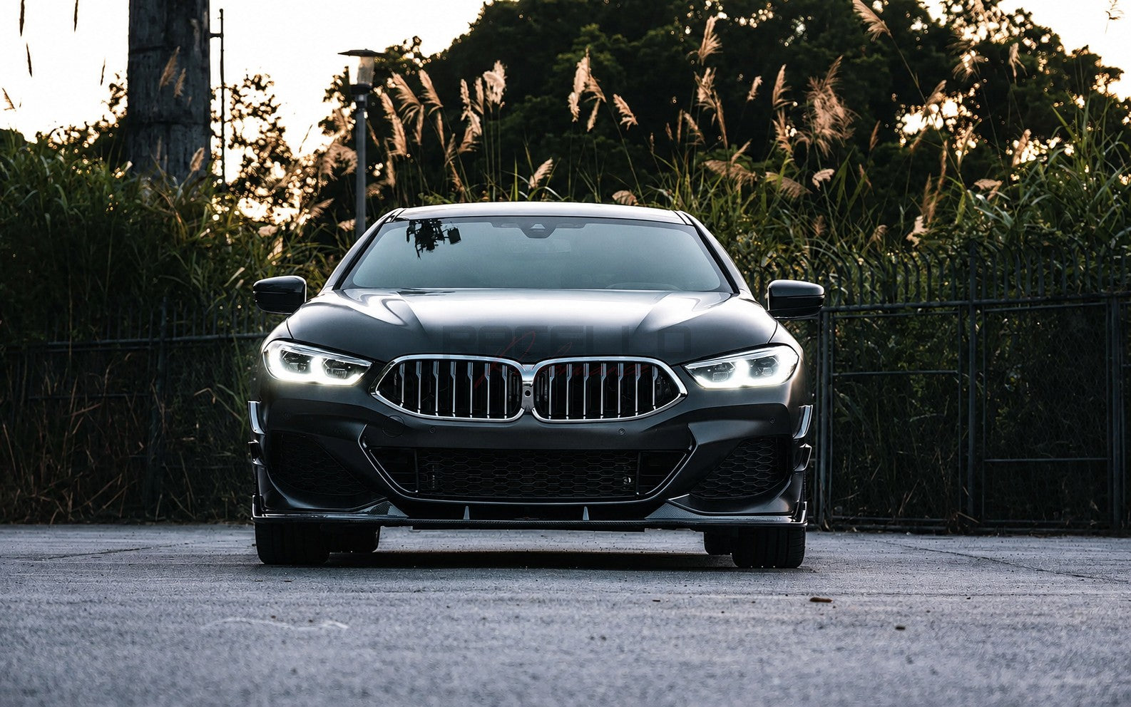 L8X1 Echtcarbon Frontspoiler Lippe für BMW 8er G14 G15