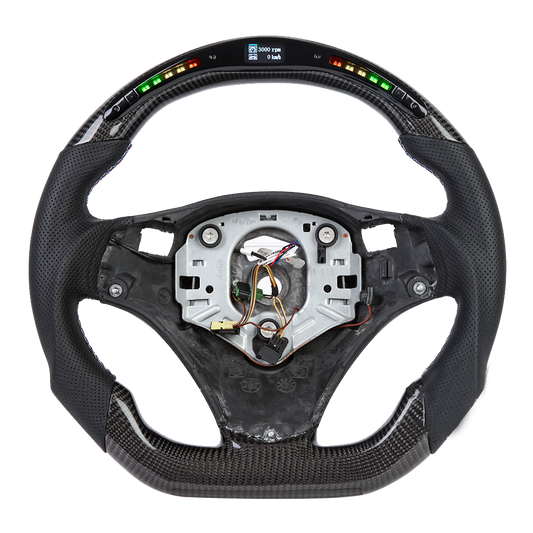Racello R2Z4 Carbon Lenkrad mit LED & Schaltwippen für BMW 1er 3er X1
