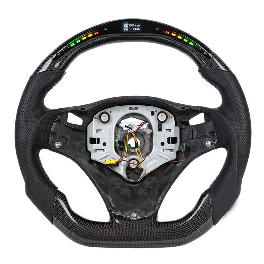 Racello R2Z5 Carbon Lenkrad mit LED Display & Schaltwippen-Aussparungen für BMW 1er 3er X1