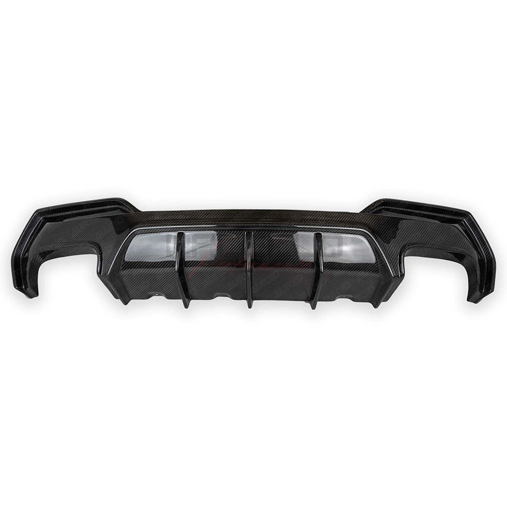 D4X1 Dry Carbon Heckdiffusor für BMW 4er G22 G23 G82 G83, Einzelansicht des Bauteils