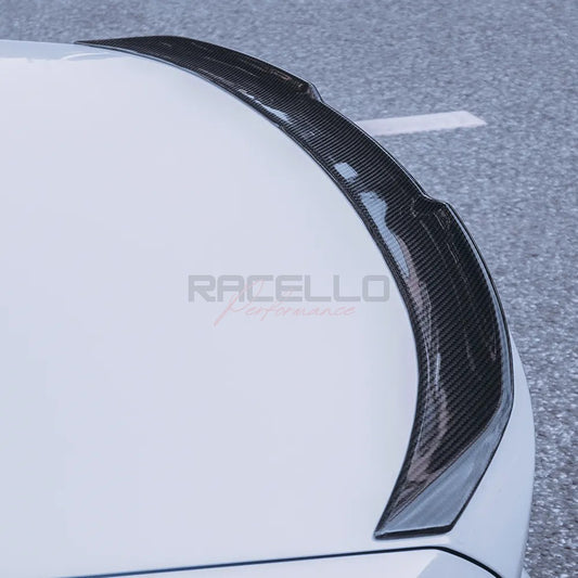S3X1 Echtcarbon Heckspoiler BMW G20 Detailansicht der Carbon-Textur