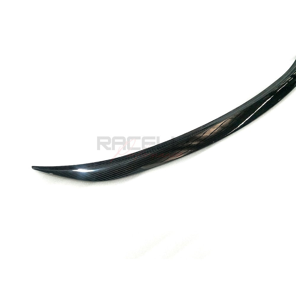 S3X2 Echtcarbon Heckspoiler fuer BMW G20 G21 in der Seitenprofilansicht